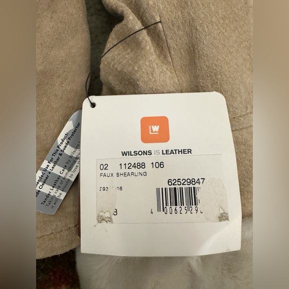 Vintage Wilson Suede Fur Lined Aviator Flight Jacket in Tan Sz L - Picture 11 of 15